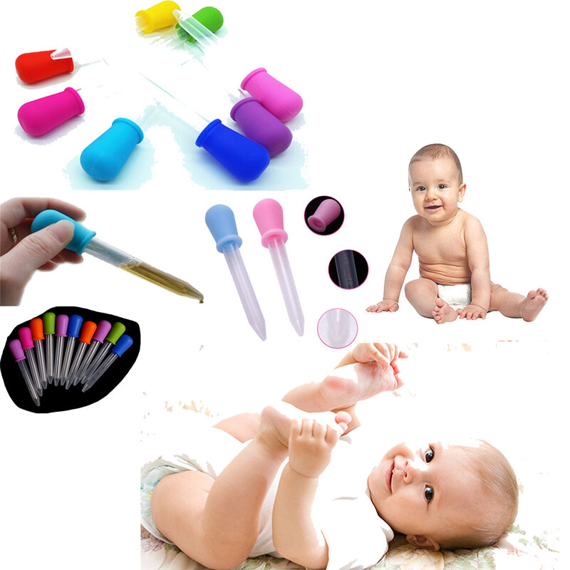 Gotero de plástico para alimentos líquidos, cuchara, pipeta, 12cm x 2cm, 5ML, medicina para bebé, 2019