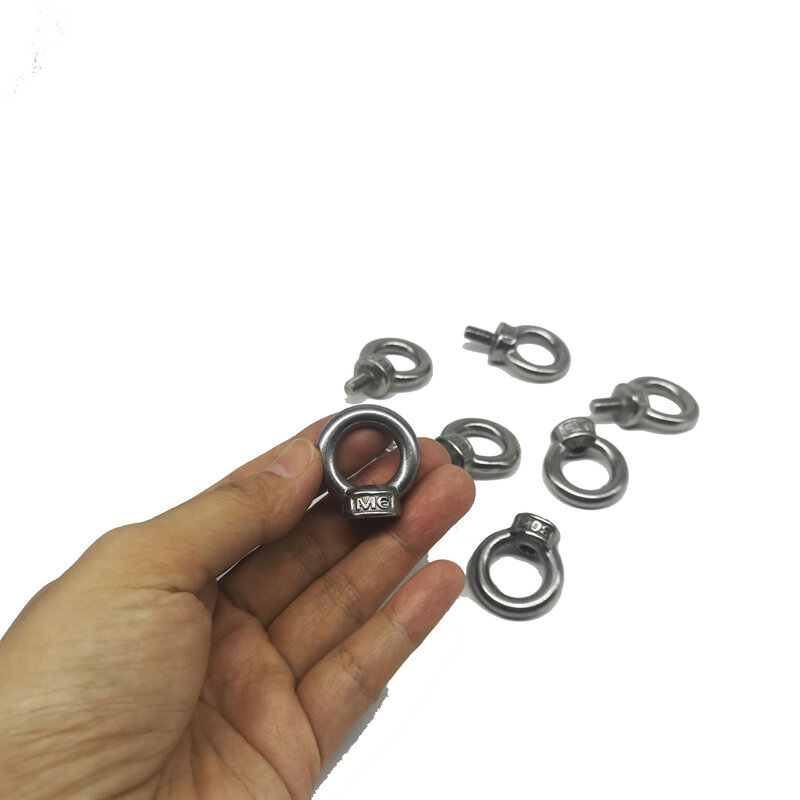 M5, 304 bulloni a occhiello di sollevamento in acciaio inossidabile anello foro per anello per sollevamento fune