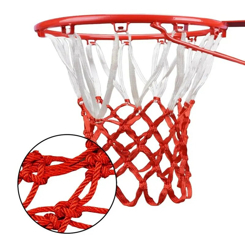 Red de baloncesto para interiores y exteriores, accesorios de 12 bucles, sin anillo, solo red