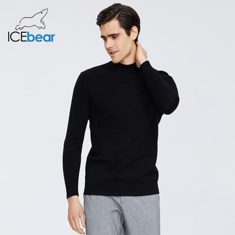 ICEbear Spring 2020 New Men's Sweater Warm Crew Neck Sweater Brand Apparel 1910