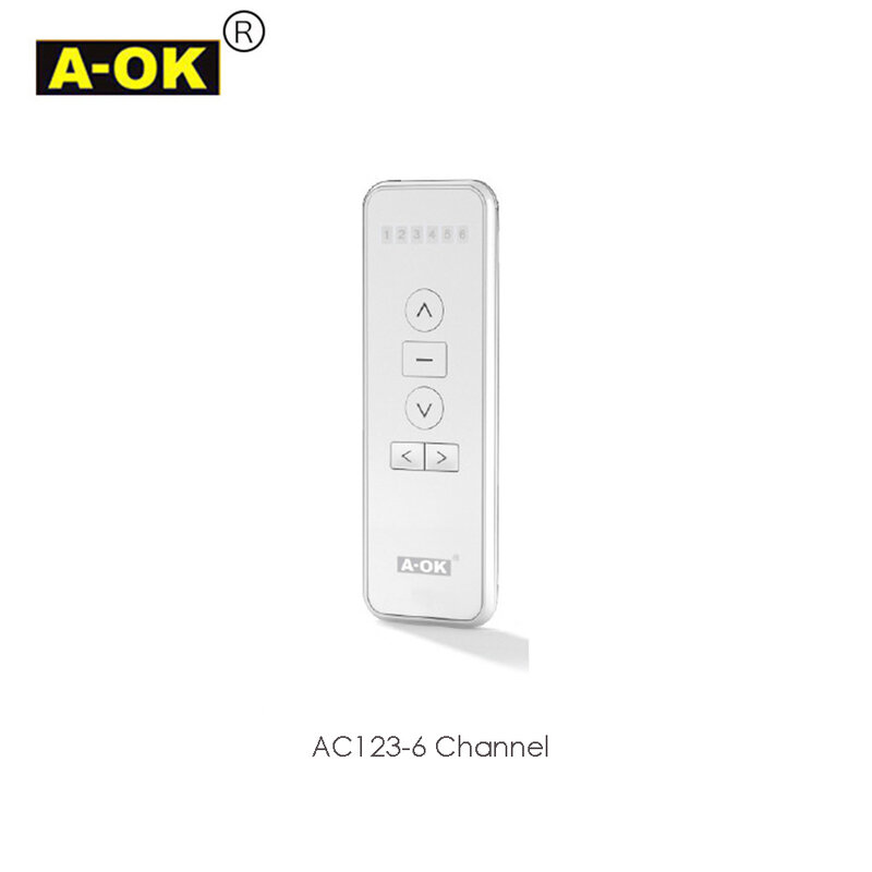 Asli A-OK RF433 Remote Controller AC123-01 AC123-02 AC123-06 AC123-16 untuk A-OK RF433 Tirai Motor RF433 Wireless Remote
