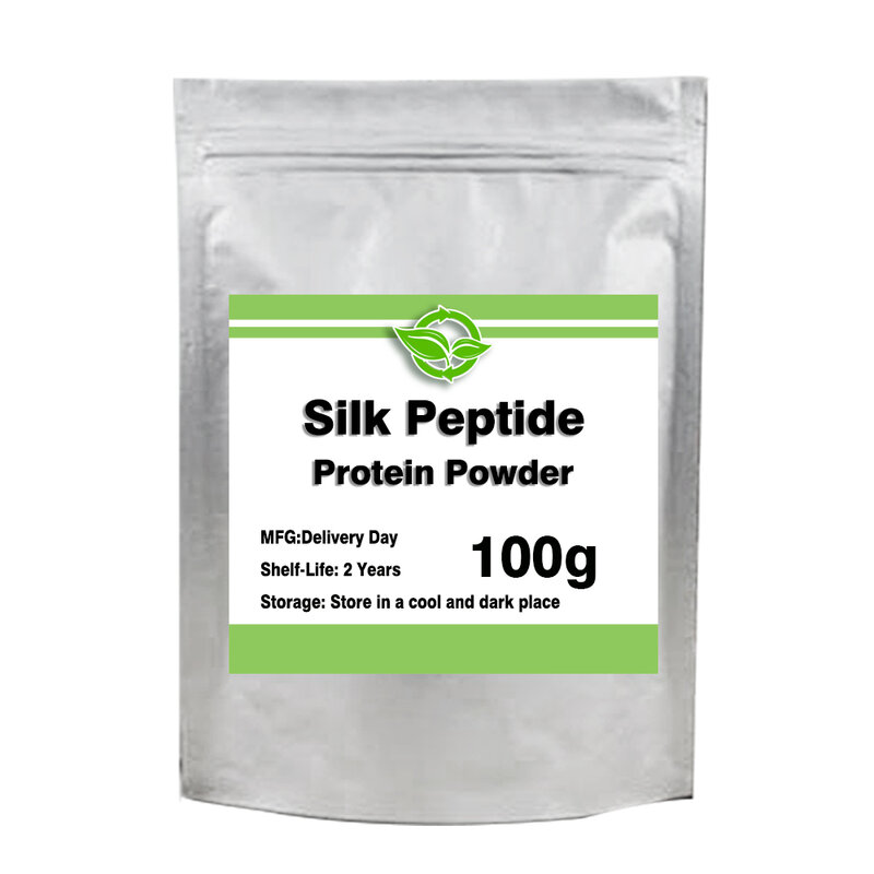100% Pure Natural Silk Peptide Protein Powder Skin Whitening ，Brighten，Anti Aging