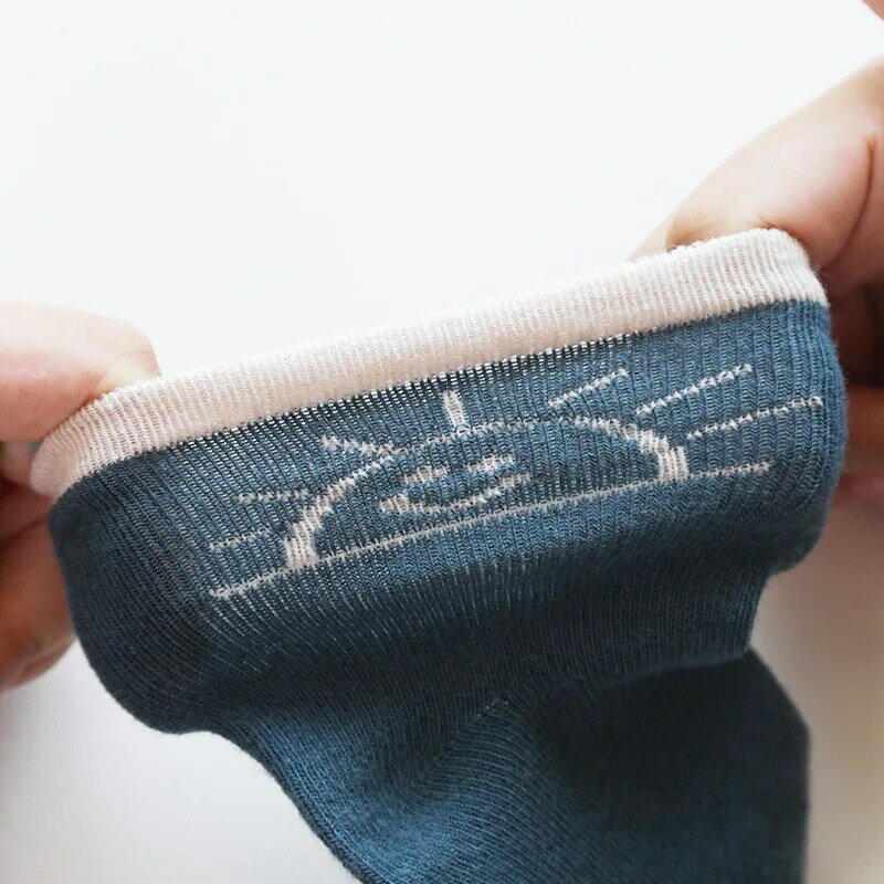5 пар/лот детские носки осенние детские носки для девочек, хлопковые носки с рисунком для новорожденных мальчиков, детские носки