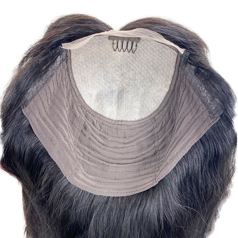 女性用シルクベースの人間の髪の毛,レースのクロージャー,ハーフウィッグ,櫛付きトッパー,大きな頭皮,ストレートトップ,5インチ,x5インチ