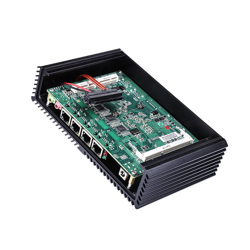 Qotom 4 Lan Core i3/i5 Mini PC Qotom-Q330G4/Q350G4 mit Core i3-4005U/i5-4200U pfSense appliance als eine firewall AES-NI