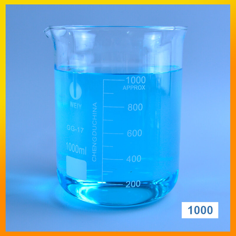 Kapazität 50ml-3000ml Low-Form-Becher Chemie Labor Boro silikat glas transparenter Becher kolben mit Ausguss verdickt