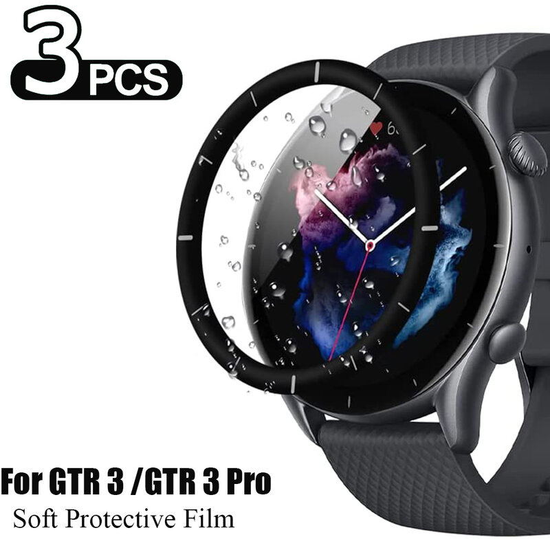 3D Mềm Mại Bảo Vệ Bộ Phim Phủ Màn Hình Bảo Vệ Đồng Hồ Thông Minh Smart Watch Full Dành Cho GTR 3 HD Tấm Bảo Vệ Màn Hình Cho Amazfit GTR 3 Pro