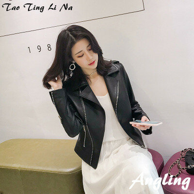 Tao Ting Li Na-Chaqueta de piel de oveja auténtica para mujer, chaqueta R2, Primavera