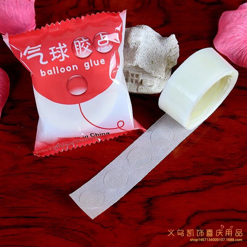 1000 Points Balloon Attachment Glue Dot Transparent double-sided tape without traces  no damage to the wall Balloon accessories