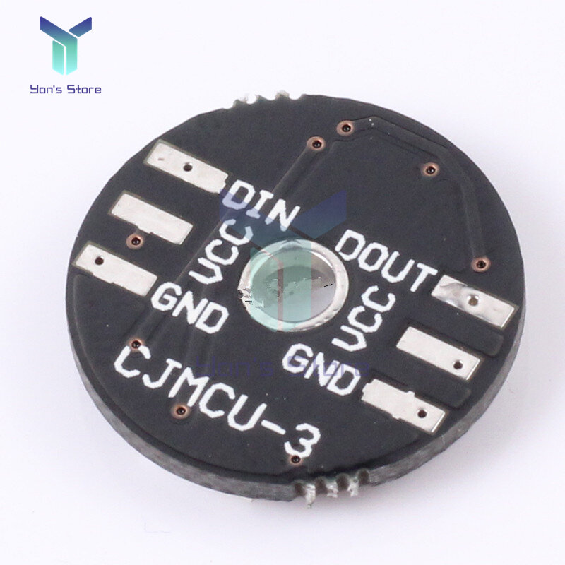 Anillo de luz LED RGB de 3 Bits, lámpara de anillo con controladores integrados para Arduino, WS2812, 5050