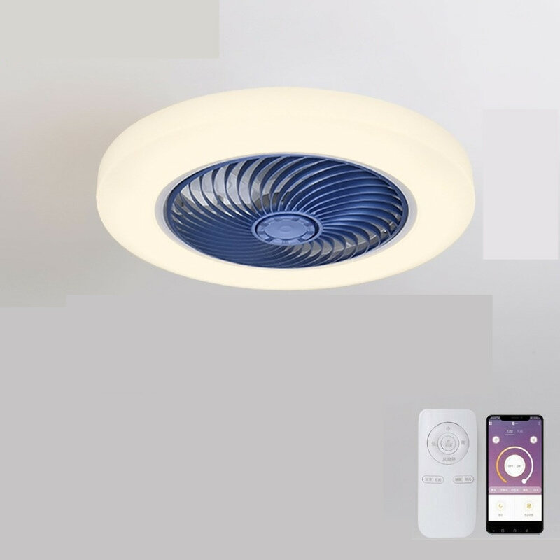 Smart Decke Fan Fans Mit Lichter Fernbedienung Schlafzimmer Decor Ventilator Lampe 52cm Air Unsichtbar Klingen Versenkbare Schweigen