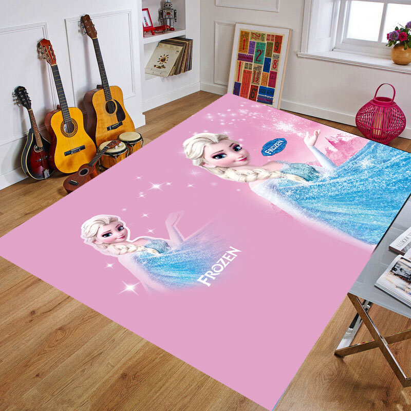 Pink Princess Frozen Baby Play Mat Thickening Eco-friendly  Children Playmat Cartoon Non-slip Carpet Living Room Mat Doormat