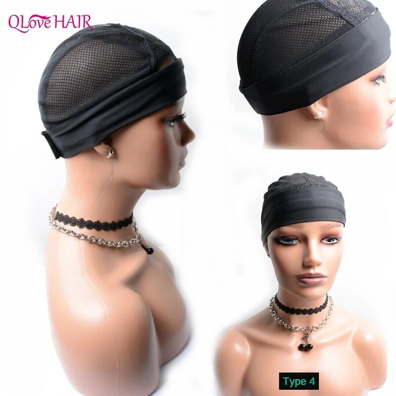 3 Jenis Ikat Kepala Elastis Topi Wig untuk Membuat Wig Jaring Jaring Rambut Bersirkulasi Alat Aksesori Wig Renda Topi Wig Penjualan Pabrik