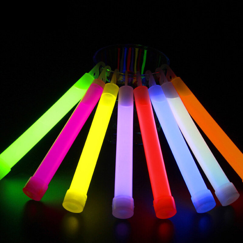 10 قطعة 6 بوصة الصناعية الصف توهج العصي عصا ضوء حفلة التخييم أضواء الطوارئ Glowstick الكيميائية الفلورسنت EIG88