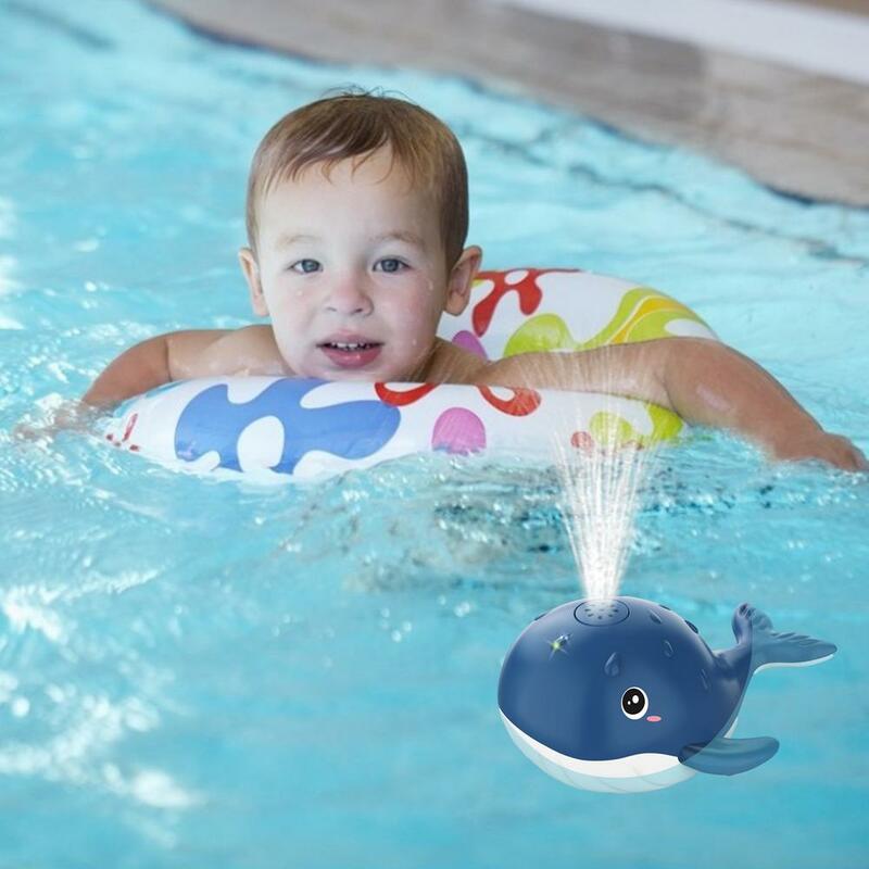 Детская игрушка для ванны, Электрический индукционный распылитель воды, автоматическая игрушка-кит для купания с распылителем воды