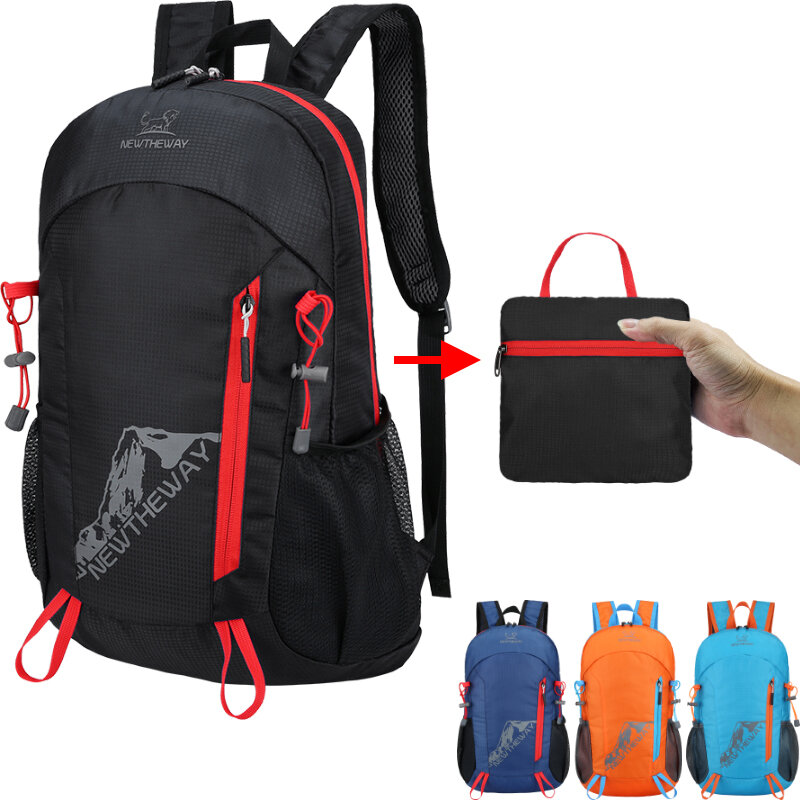 22 l sac à dos pliant portatif sac à dos pliant sac d'escalade ultra léger vélo d'escalade extérieur sac à dos de randonnée sac de jour