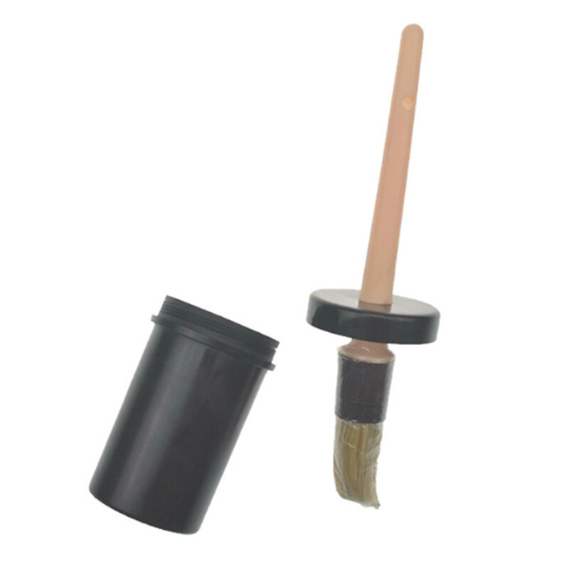 Cepillo de aceite de pezuña de plástico de caballo de colores aleatorios con tapa resistente-1 aplicador de apósito de pezuña de 30g, nuevo, 2019