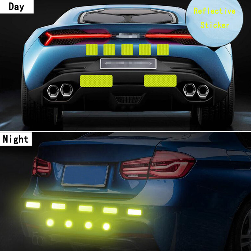 กันน้ำเทปแจ้งเตือนสะท้อนแสง Strip สะท้อนแสงสติกเกอร์ป้องกันความปลอดภัย Mark สำหรับรถบรรทุก