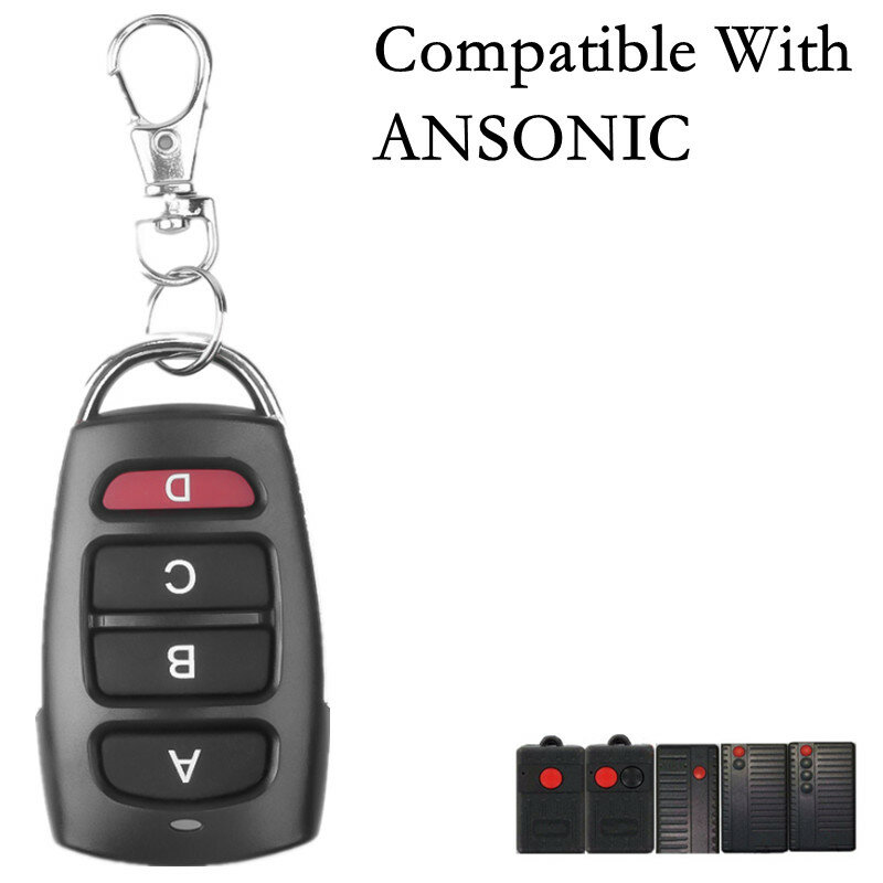 ANSONIC SF 433-1Mini M/433-2Mini M /SF 433-1-2E-3E-4E remote control replacement clone duplicator Fixed code 433.92MHz