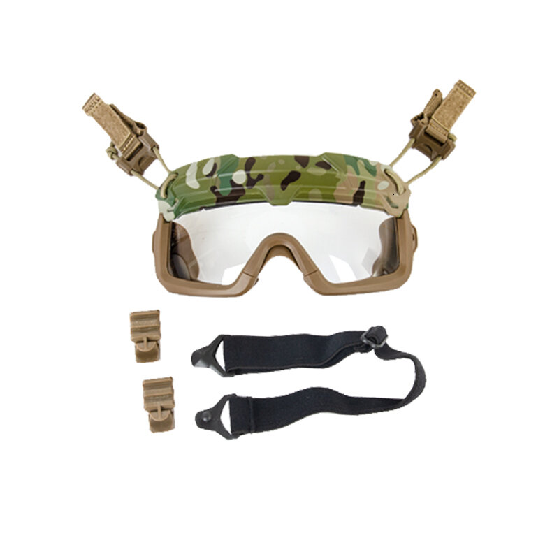 Airsoft Paintball Tactical TMC Goggle Sicherheit Military Helm Klar Brille Augen Schutz Schießen CS Spiel SF QD