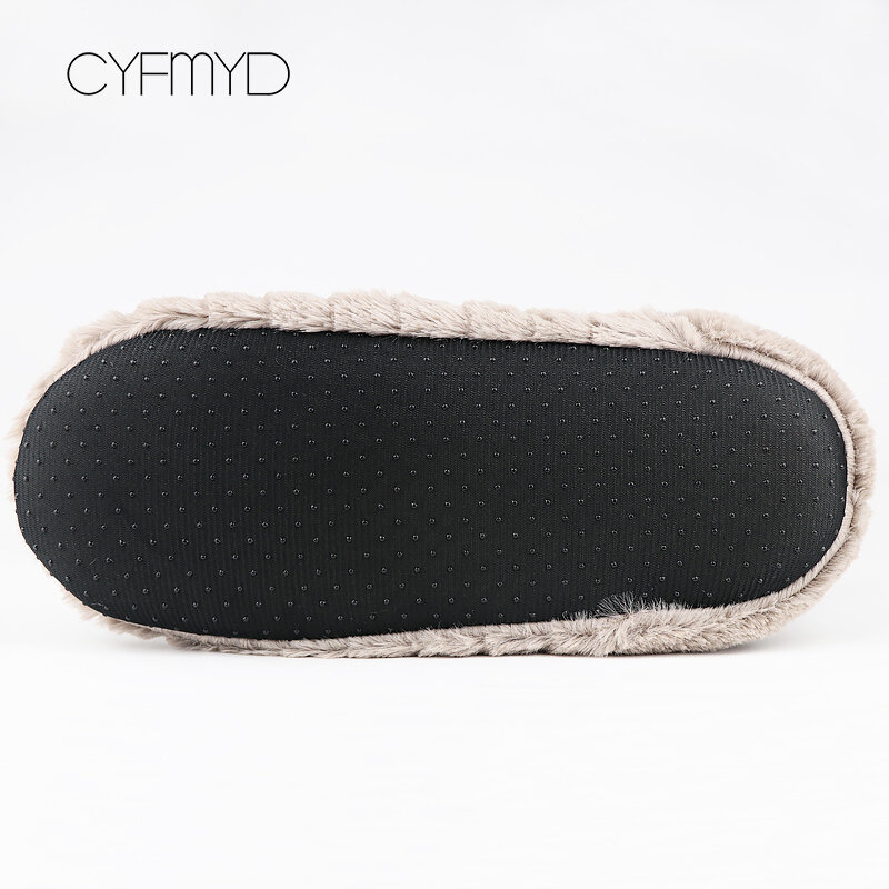 Women's Shoes Fur Slippers for Home 2022 Butterfly-knot Furry House Shoes Bedroom Slippers Girls Warm Soft Indoor Boots Slippers