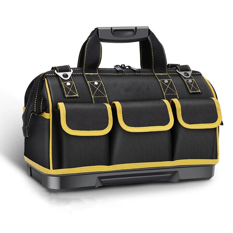 GanWei 다기능 도구 가방, 대용량 휴대용 방수 보관 가방, 1680D 옥스포드 천, 내마모성 강력한 도구 키트