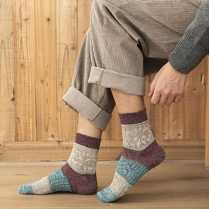 DaiShana Japanese Korean New Fashion Men's Happy Cotton Socks Harajuku Men's High Quality Colorful Dress Socks For Man Gift
