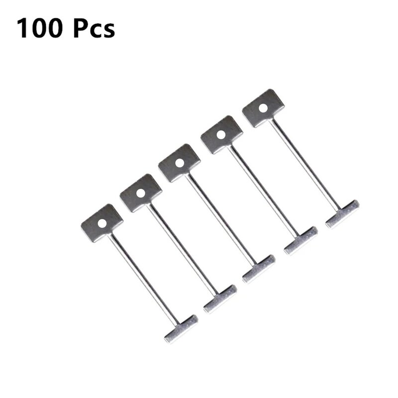 100 Pcs Ersatz Stahl Nadeln für Bodenbelag Wand Fliesen Nivellierung System Leveler Austauschbare Pin Fliesen Bau Werkzeuge 1,5mm