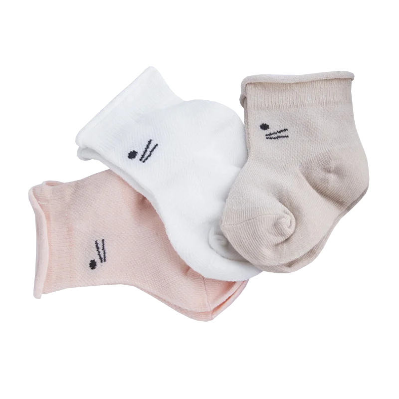 Calcetines de malla para bebé recién nacido, 3 par/lote, nuevos