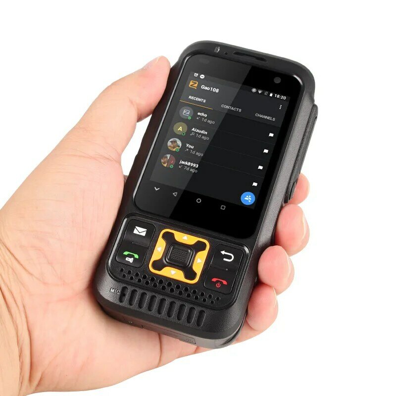 Inrico S100 4G LTE 네트워크 라디오 안드로이드 휴대 전화 GPS 와이파이 블루 치아 SOS 손전등 4000mAh 배터리 Zello PTT 스마트 폰