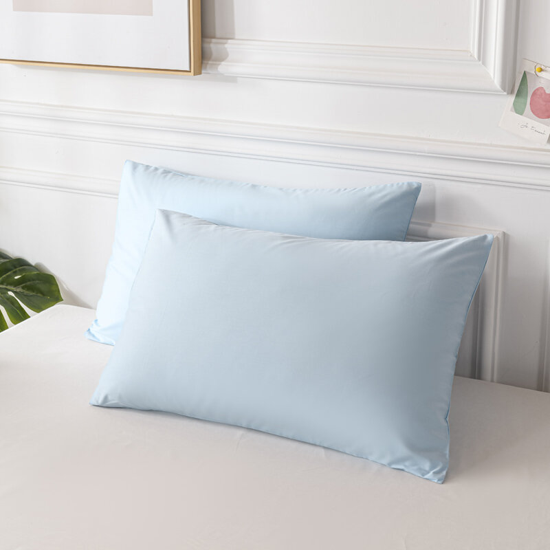 Fronha de algodão cor sólida capa de travesseiro 40*60 cm 50*70 cm 50*75 cm 50*90 cm fronha de cama customizável
