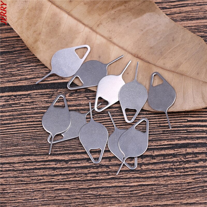 Hot Sale 10 Pieces/set For IPhone IPad Samsung Huawei Xiaomi For SIM Card Tray Removal Eject Pin Key Tool Stainless Steel Pin