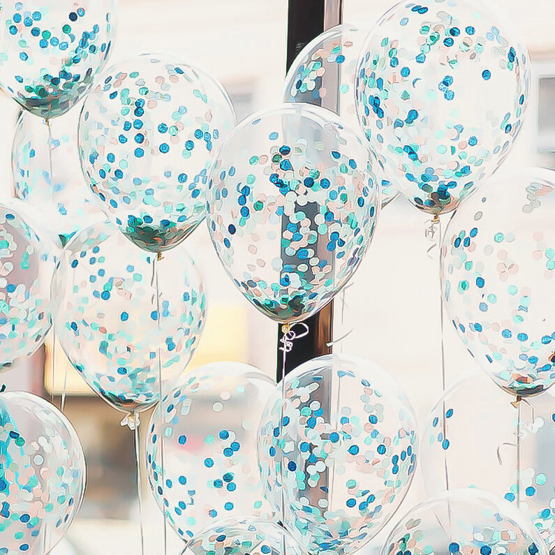 5/10/20 Buah Emas Confetti Balon Lateks Glitter Jelas Transparan Balon Helium Pernikahan Baby Shower Dekorasi Pesta Ulang Tahun