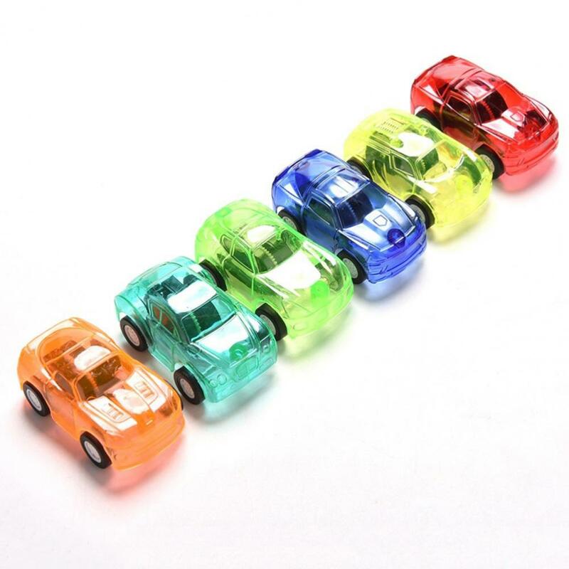 Carro de brinquedo doces cor transparente plástico bonito mini puxar para trás modelo de carro modelos de veículos de jogo para crianças