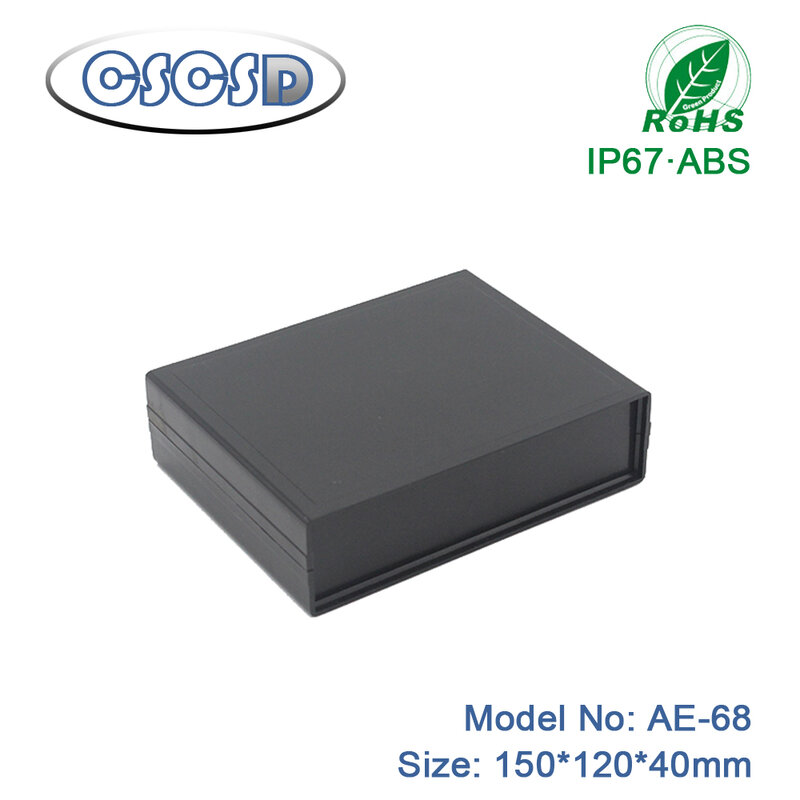 Caja de plástico ABS para proyectos de bricolaje, suministros electrónicos, estuches de transporte, 150x120x40mm