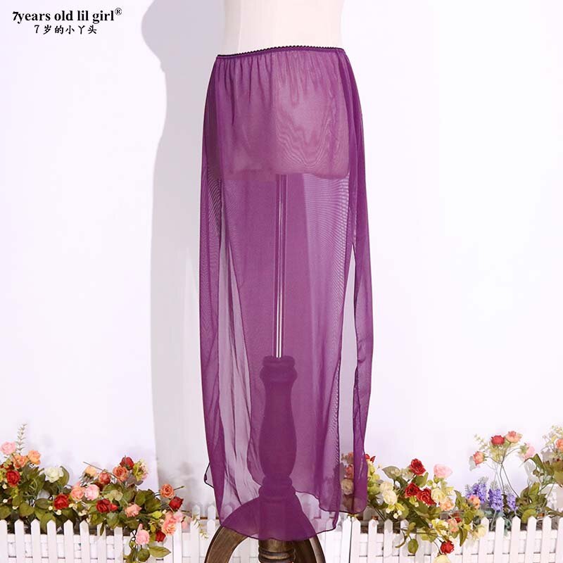 Transparent Thin Skirt With Open Slit Belly Dance  CX59