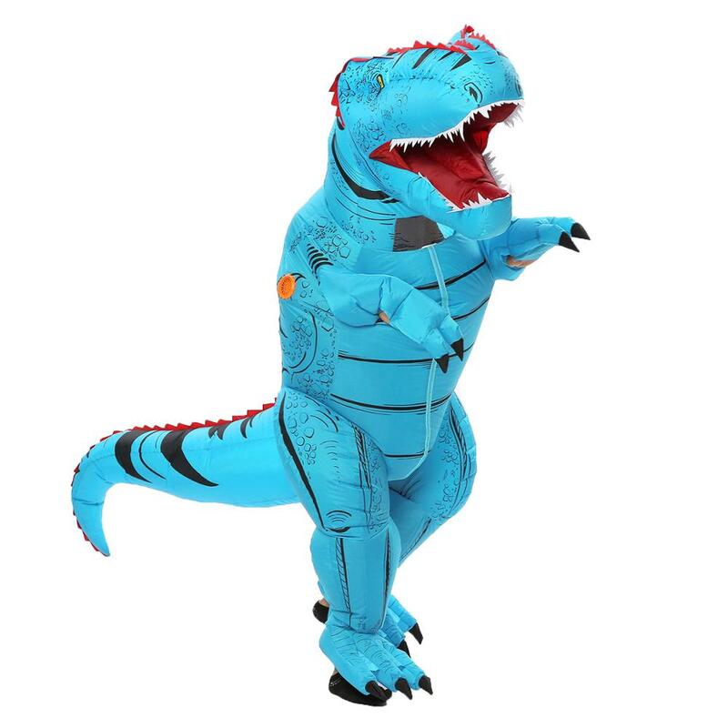 زي ديناصور قابل للنفخ T-rex Trex للبالغين والأطفال ، الهالوين ، التميمة ، الحفلة ، فانتازيا