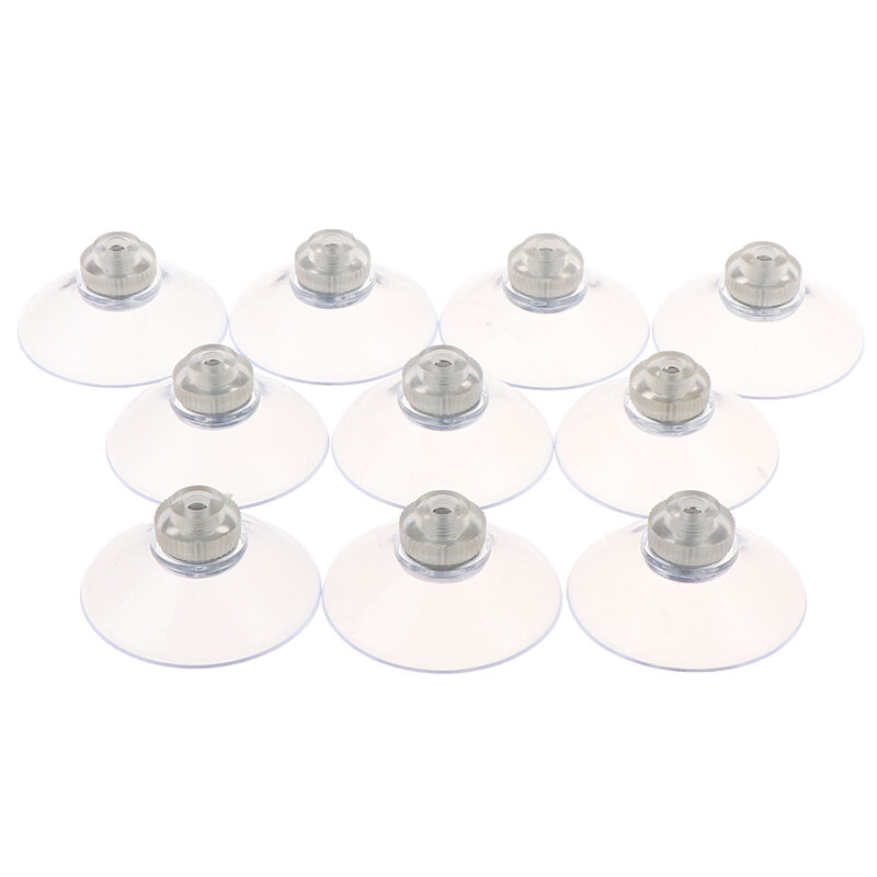 10pcs With Thumbscrew Sucker Suction Cup Metal Nut Stud Thread Bathroom Window Glass Wall Mount Furniture Fixture Sign Holders