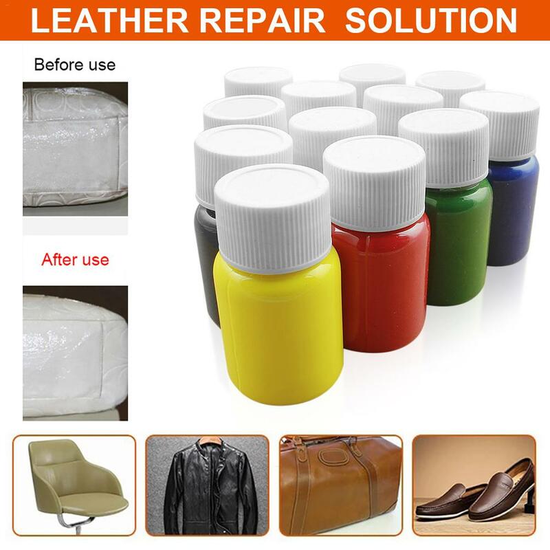 Universal Leather Repair Tool Car Seat Sofa Coats Holes Cracks Repair Essence Kit 20ML