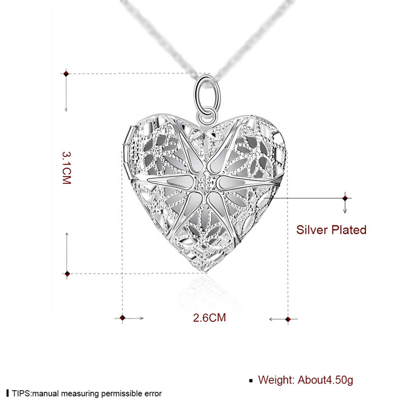 DOTEFFIL – cadre Photo en argent Sterling 925, collier pendentif 18/20/22/24 pouces, chaîne serpent pour femme, bijoux de mode de mariage