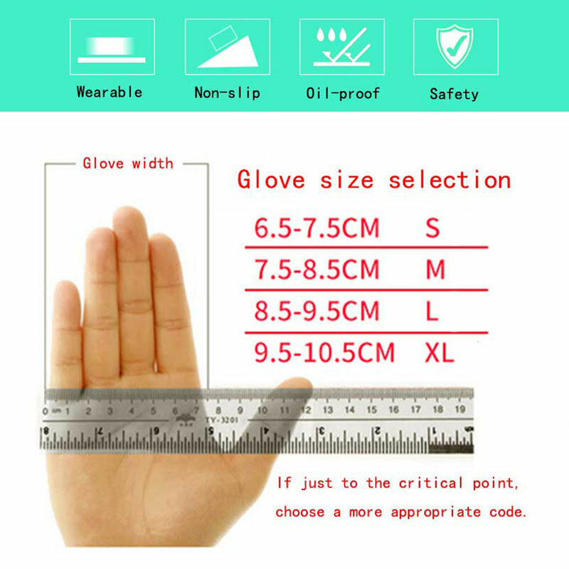 Hot Gloves  White Blue disposable nitrile gloves Latex for household cleaning products industrial washing, tattoo gloves S,M,L