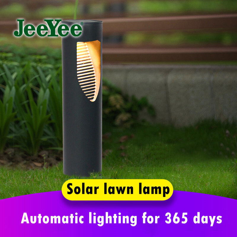 Luz LED Solar de jardín para exteriores, lámpara de césped, moderna y sencilla, luz de bolardo de césped de paisaje, IP65