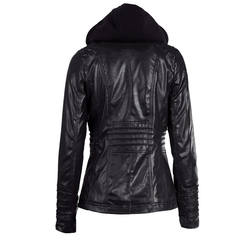 2019 Winter Faux Leather Jacket Women Casual Basic Coats Plus Size 7XL Ladies Basic Jackets Waterproof Windproof Coats Female