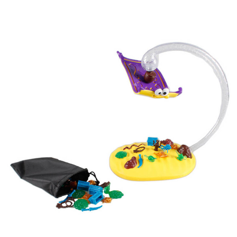 Aladdin's magical flying carpet toy can interact with relatives and friends to help children study balance skills and knowledge