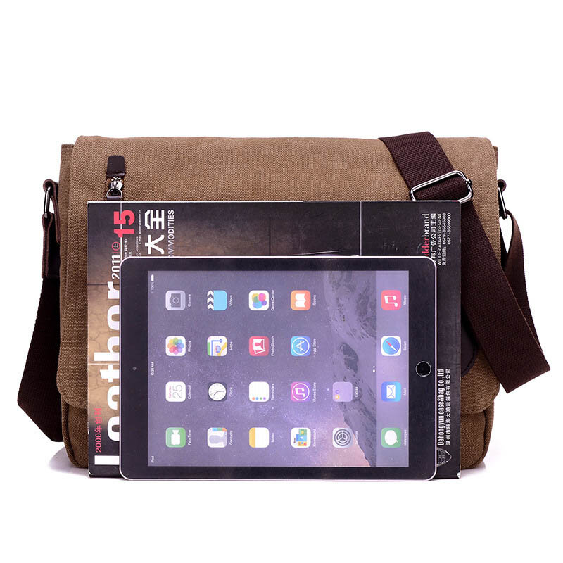 2020 Men bag vintage Men's canvas Messenger bags luxury Designer laptop briefcase File package Travel Leisure bags
