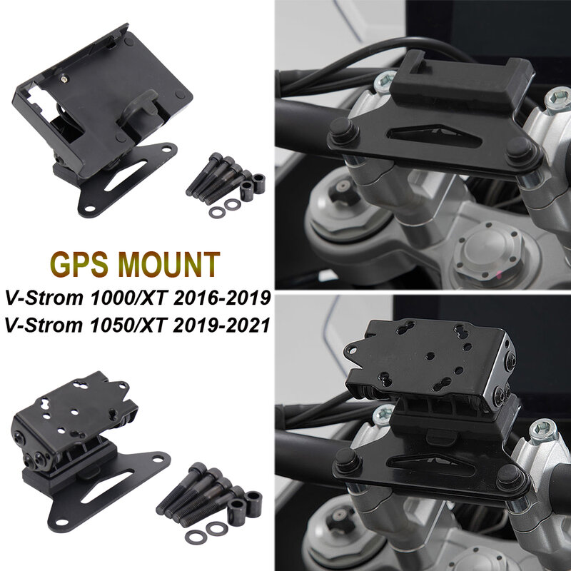 Suporte de celular para motocicleta, suporte com placa de navegação gps para suzuki v-tomada 1000/1050 xt 1000xt 16-19