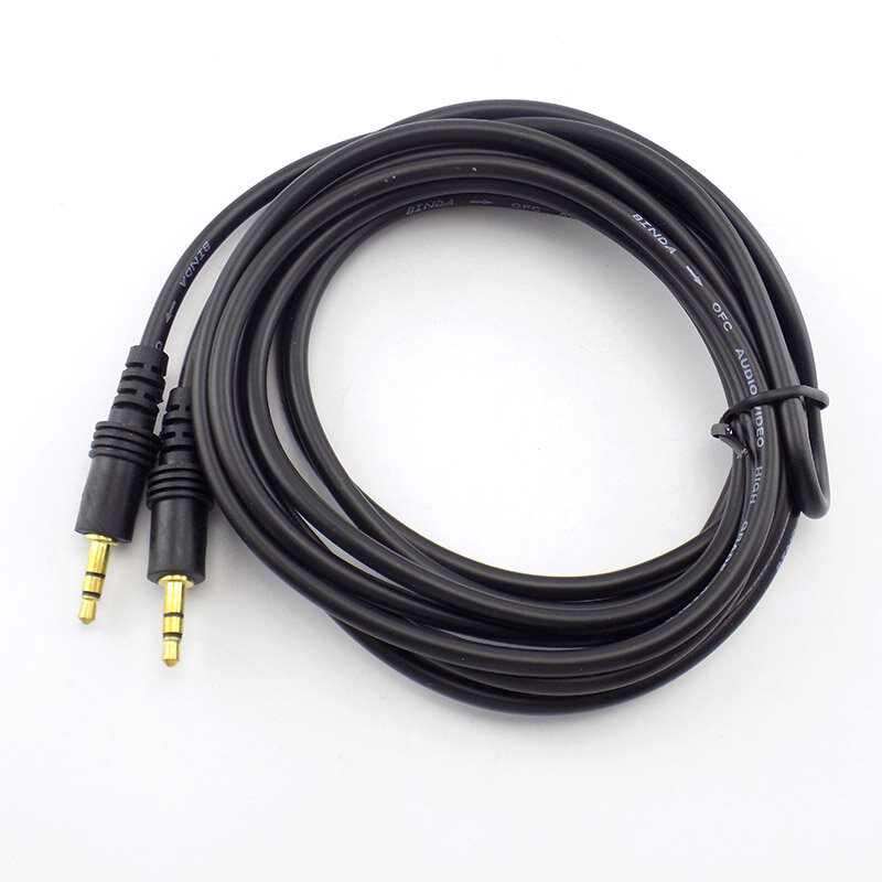 Cable de extensión auxiliar de Audio para ordenador portátil, Conector estéreo macho a macho de 1,5mm, 3,5/3/5/10M, MP3/MP4