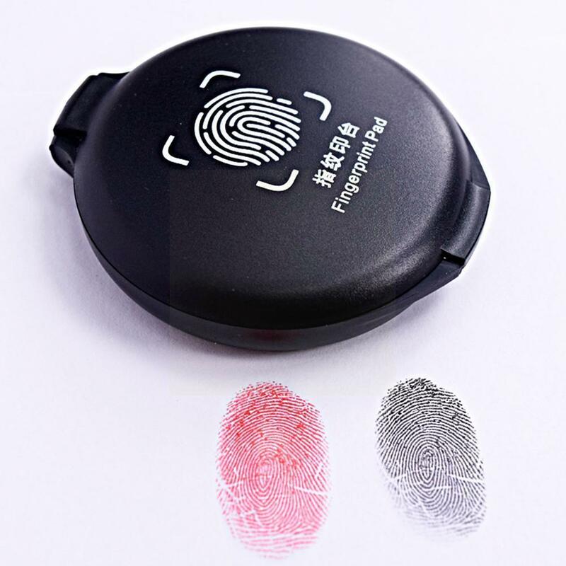 1PC Fingerprint Tinte Pad Thumbprint Tinte Pad Für Notar Karten Kit Identifikation Sicherheit Fingerprint Liefert Id Fingerprint U7G2