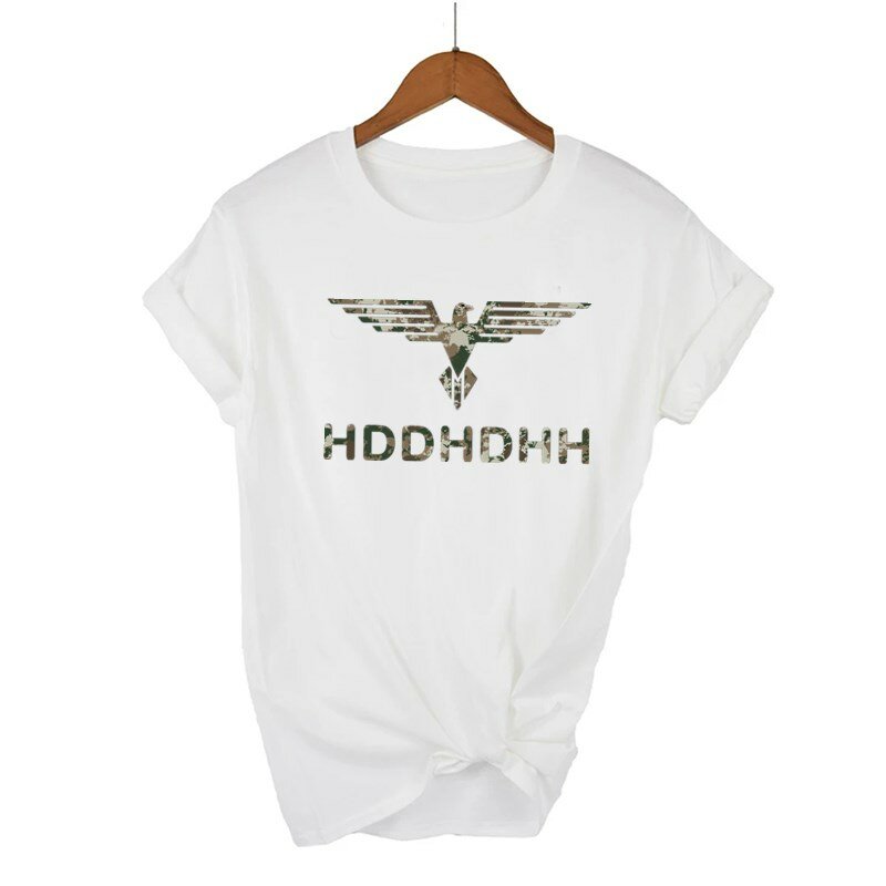 HDDHDHH женская футболка с коротким рукавом с принтом, новинка, уличный Универсальный Повседневный Топ с коротким рукавом