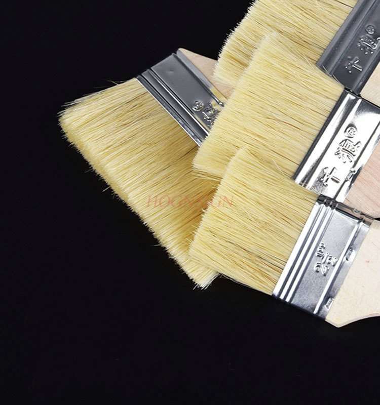 Cepillo de pintura para el pelo, cerdas de limpieza de pelo suave, pelo marrón, barbacoa, impermeable, para el hogar